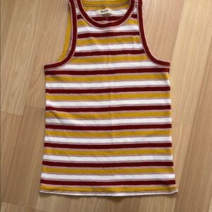Madewell striped tank top
